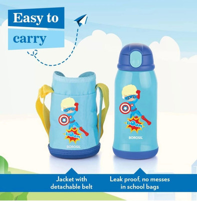 Hydra superboom 500 ml Copper, Steel Sipper(Pack of 2, Blue)