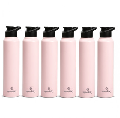 SPEEDEX 1000 ml Stainless Steel Sipper(Pack of 6, Pink)