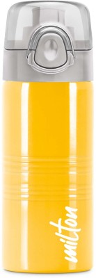 MILTON Vogue 500 Stainless Steel Water Bottle, Yellow 490 ml Bottle(Pack of 1, Yellow, Steel)