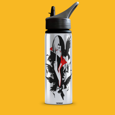 TheWhoop 750 ml Aluminium Sipper(Pack of 1, Black, White)