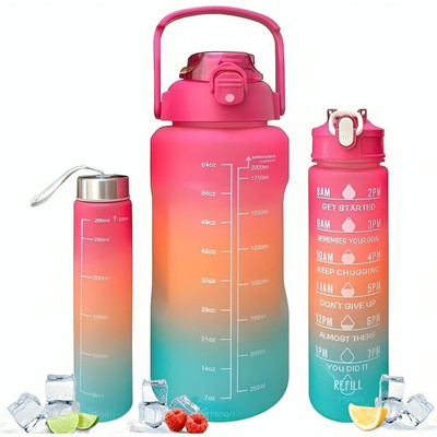 HEALTHTREK 3200 ml Plastic Bottle(Pack of 3, Multicolor)
