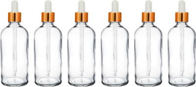 ceeyu 100 ml Glass Bottle(Pack of 6, Clear)