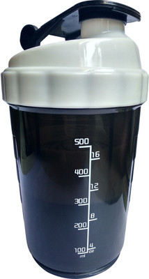 HouseOfCommon 500 ml Plastic Shaker(Pack of 1, White)