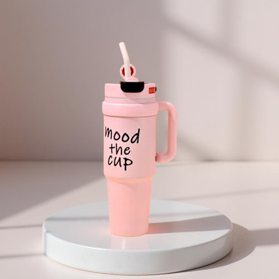 Daffodil lifestyle 900 ml Stainless Steel, PET Sipper(Pack of 1, Pink)