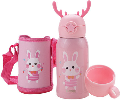 KUBER INDUSTRIES 500 ml Steel Shaker(Pack of 1, Pink)
