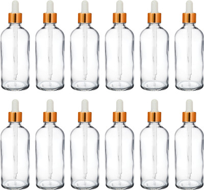 ceeyu 100 ml Glass Bottle(Pack of 12, Clear)