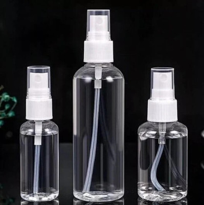 EverGlam 180 ml PET Spray Bottle(Pack of 3, Clear)