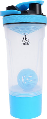 agis King Shaker 600 ml Shaker(Pack of 1, Blue, Plastic)