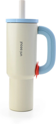 Uni Seoul 1200 ml Steel Sipper(Pack of 1, White)