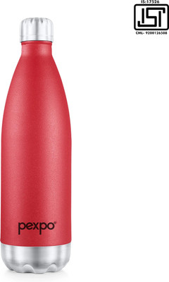 pexpo 980 ml Steel Flask(Pack of 1, Maroon)
