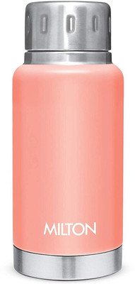 MILTON 160 ml Steel Flask(Pack of 1, Orange)