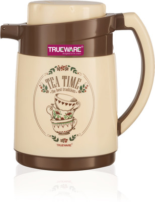 Trueware Ruff Tuff 750 ML Insulated Flask Brown 750 ml Flask(Pack of 1, Red, Plastic, Steel)