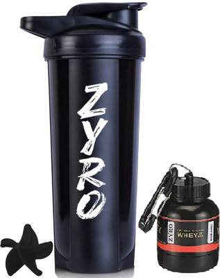 ZYRO 750 ml Plastic Shaker(Pack of 2, Pink)
