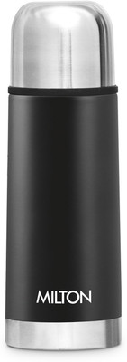 MILTON 350 ml Steel Flask(Pack of 1, Black)