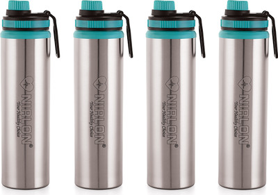 NIRLON 900 ml Steel Bottle(Pack of 4, Silver)
