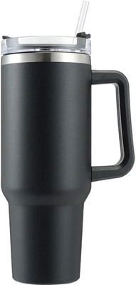 Hadiyaa 1100 ml Stainless Steel, Plastic Sipper(Pack of 1, Black)