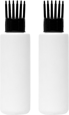 Devinez Round White HDPE Bottle, 250ml (Pack of 2) 250 ml Bottle(Pack of 2, White, Glass)