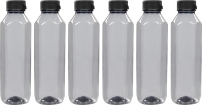 Pearlpet Topaz BPA-free Plastic Water Bottle 1000 ml Bottle(Pack of 6, Grey, Plastic)