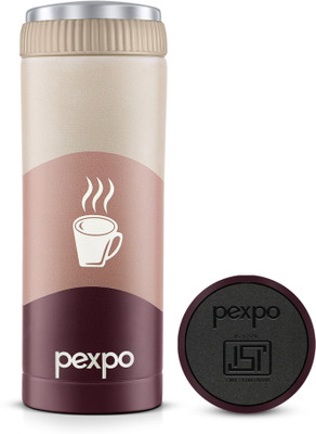 pexpo 430 ml Steel Flask(Pack of 1, Brown)