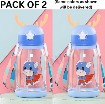 HAVANISH 600 ml PET Sipper(Pack of 2, Blue)