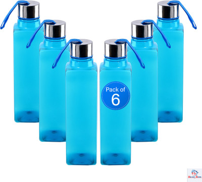 Heart Home 1000 ml Plastic Bottle(Pack of 6, Blue)