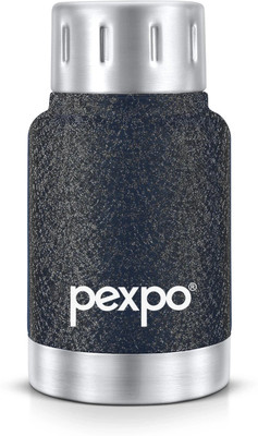 pexpo 160 ml Steel Flask(Pack of 1, Black)