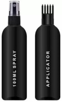 EverGlam 200 ml PET Spray Bottle(Pack of 2, Black, Black)
