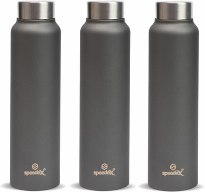 SPEEDEX 1000 ml Steel Bottle(Pack of 3, Grey)