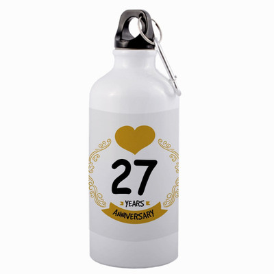 SANNO WORLD 600 ml Aluminium Bottle(Pack of 2, White)