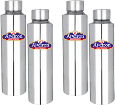 Apeiron 1000 ml Steel Bottle(Pack of 4, Silver)