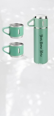 Shreenathji International Flask-Bottle 500 ml Flask(Pack of 1, Green, Steel)