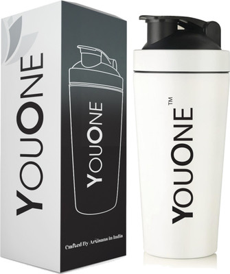 Youone 750 ml Steel Shaker(Pack of 1, White)