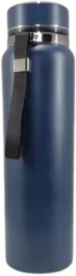 SuperGeneriX Hot & Cold Stainless Steel Water Bottle 1000 ml Bottle(Pack of 1, Blue, Steel)