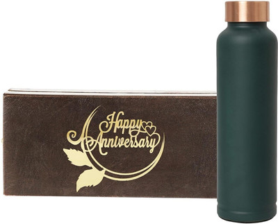 INTERNATIONAL GIFT 1000 ml Copper Bottle(Pack of 1, Green)