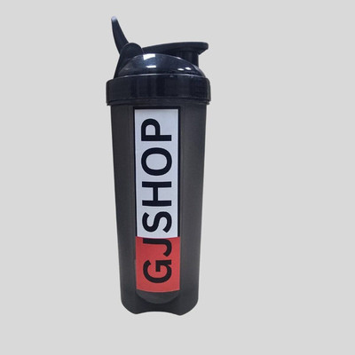 GJSHOP 500 ml Plastic Shaker(Pack of 1, Black)