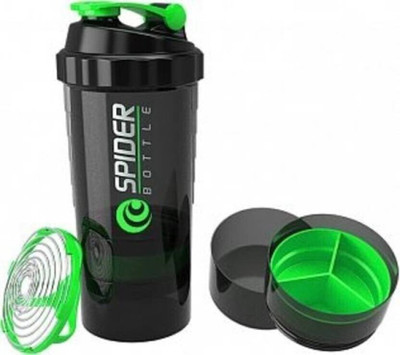 HouseOfCommon 500 ml Plastic Shaker(Pack of 1, Green)