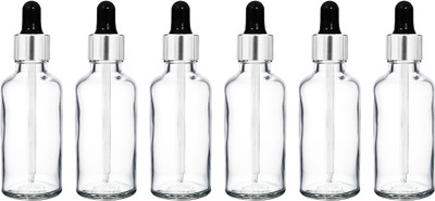 ceeyu 50 ml Glass Bottle(Pack of 6, Clear)