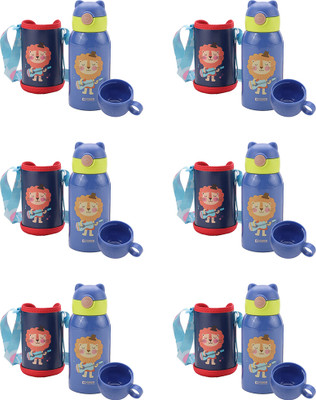KUBER INDUSTRIES 500 ml Steel Sipper(Pack of 6, Blue)