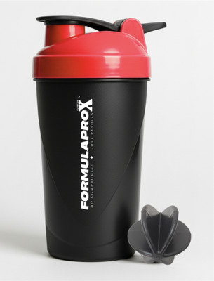 formulaproX Nutrition 450 ml Plastic Shaker(Pack of 1, Red, Black)