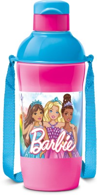 MILTON Steel Barbie 400 Insulated Inner Stainless Steel Kids Water Bottle, 390 ml Bottle(Pack of 1, Pink, Blue, Steel)