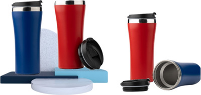 Magnus Gifts 450 ml Stainless Steel Sipper(Pack of 1, Blue, Red)