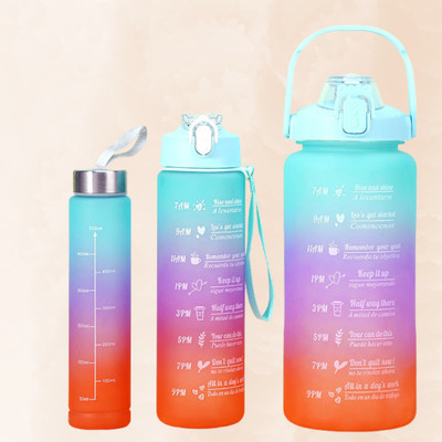 BITWEAVE 3200 ml PET, Silicone, Plastic Bottle(Pack of 3, Multicolor)