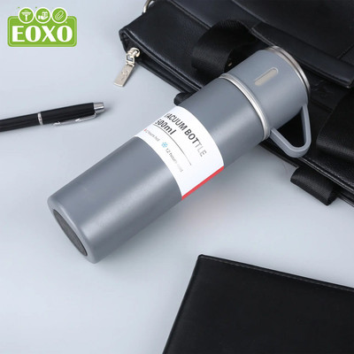 EOXO 500 ml Steel Flask(Pack of 1, Grey)