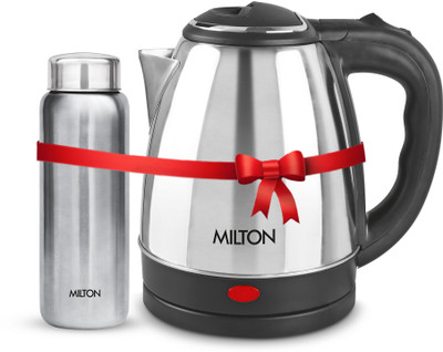 MILTON 750 ml Steel Flask(Pack of 2, Silver)