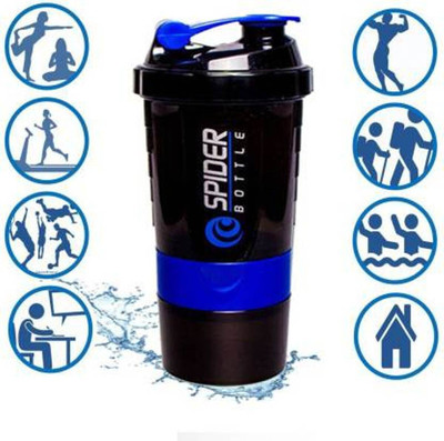 Snipper 500 ml Plastic Shaker(Pack of 1, Blue)
