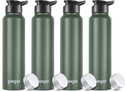 pexpo 950 ml Steel Bottle(Pack of 4, Green)