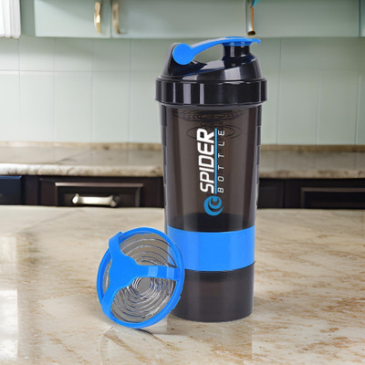 TRUE INDIAN 500 ml Plastic Shaker(Pack of 1, Blue)