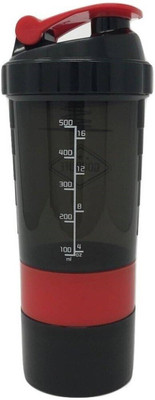 WQWR 500 ml Plastic, Tritan Shaker(Pack of 1, Multicolor)