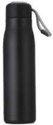 Rlsb WATER_BOTTLE_10 0.5 ml Flask(Pack of 1, Black, Steel)