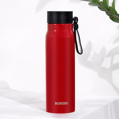 BOROSIL 500 ml Steel Bottle(Pack of 1, Red)
